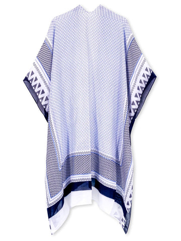 Cara Print Blue Kimono - Shopmossrose